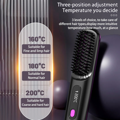 Hair Straightener Brush | 2 In 1 Straight Hair Comb | Best Choice 25